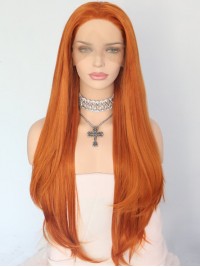 Capelli Umani Rossi Lunghi Naturali Con Pizzo Di Halloween