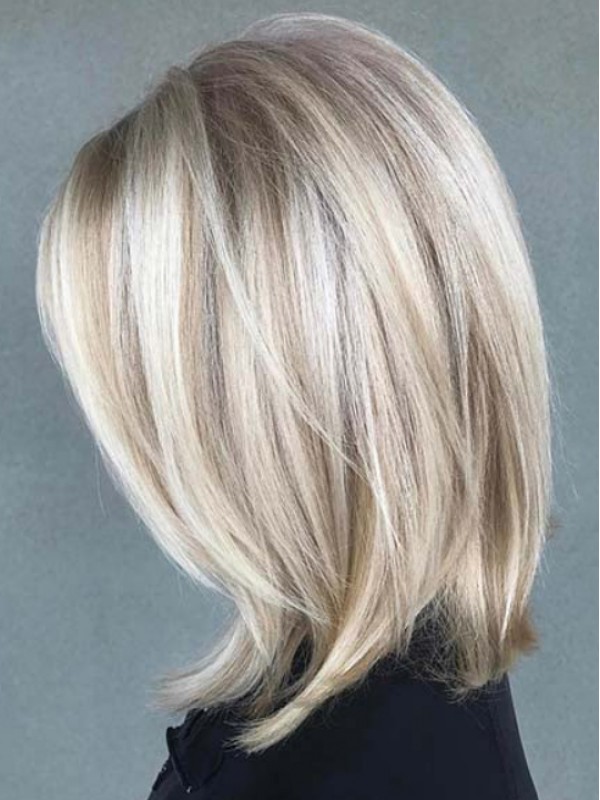 Parrucche Per Capelli Umani Ombre Anteriori In Pizzo Lunghezza Spalla