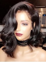 Parrucca Di Capelli Umani Remy Indiani Di Media Lunghezza 360 Pizzo 100%.