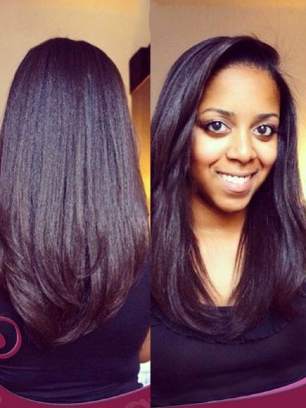 Parrucche In Pizzo Nero Naturale 360 Dritte Da 16".