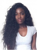 Parrucca Di Capelli Umani Di Remy Ricci Lunghi Ricci 360 Pizzo