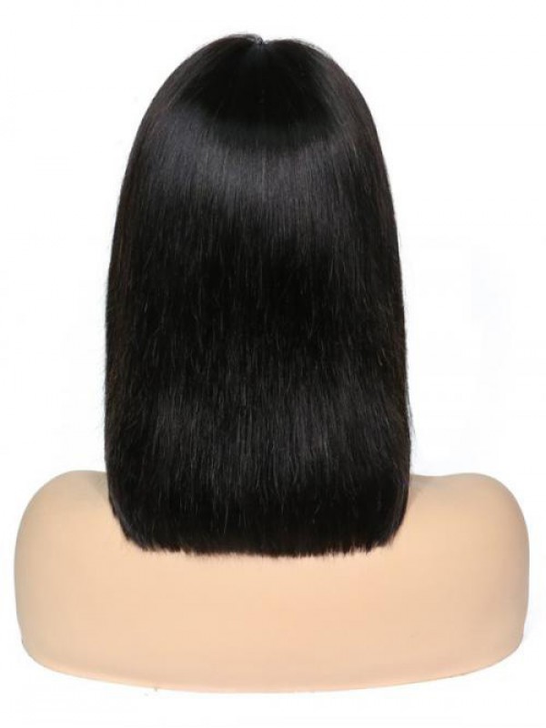 Parrucca Di Capelli Umani Remy In Pizzo A 360° Con Frangetta