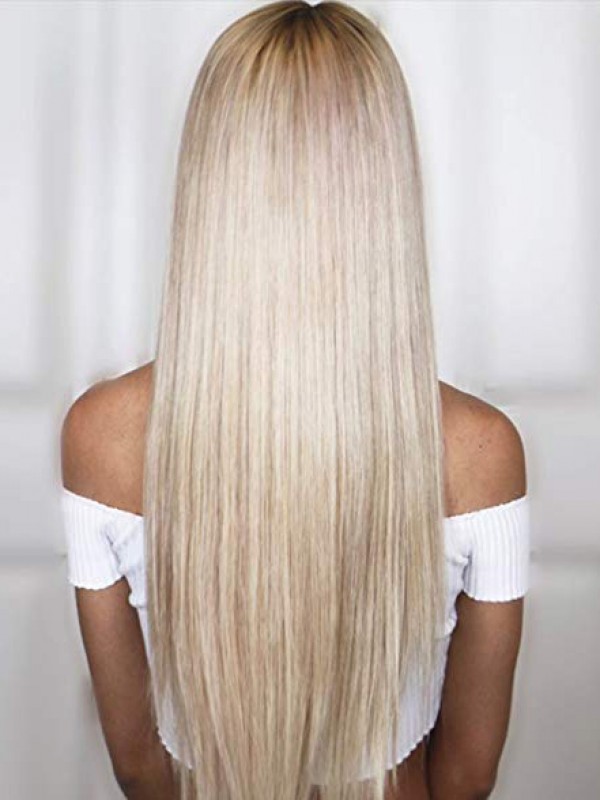 Parrucche Lunghe Di Capelli Umani Di Remy Del Pizzo Di Yaki 360 Diritte