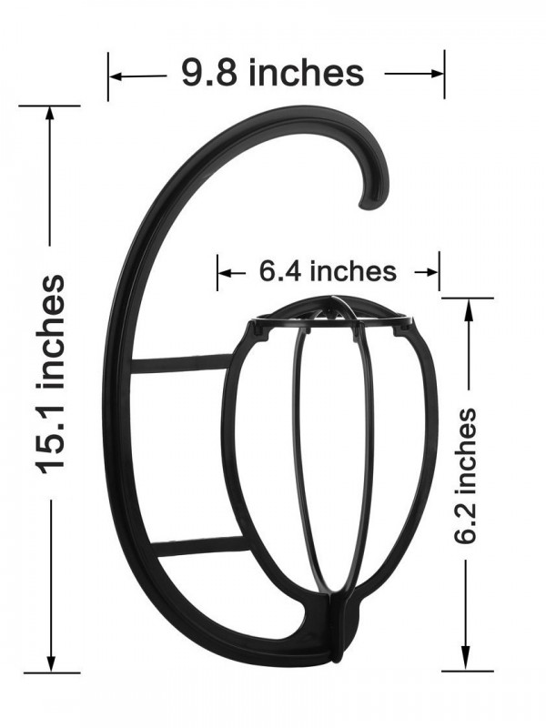 Supporto Portatile Per Parrucca Da Appendere In Plastica Per Cappelli Fai-Da-Te Appendiabiti Per Display Staccabile Supporto Per Asciugatrice Per Parrucche Lunghe E Corte