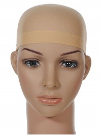 Cappuccio Per Parrucca In Nylon Taglia Unica 2 Pezzi Nudo