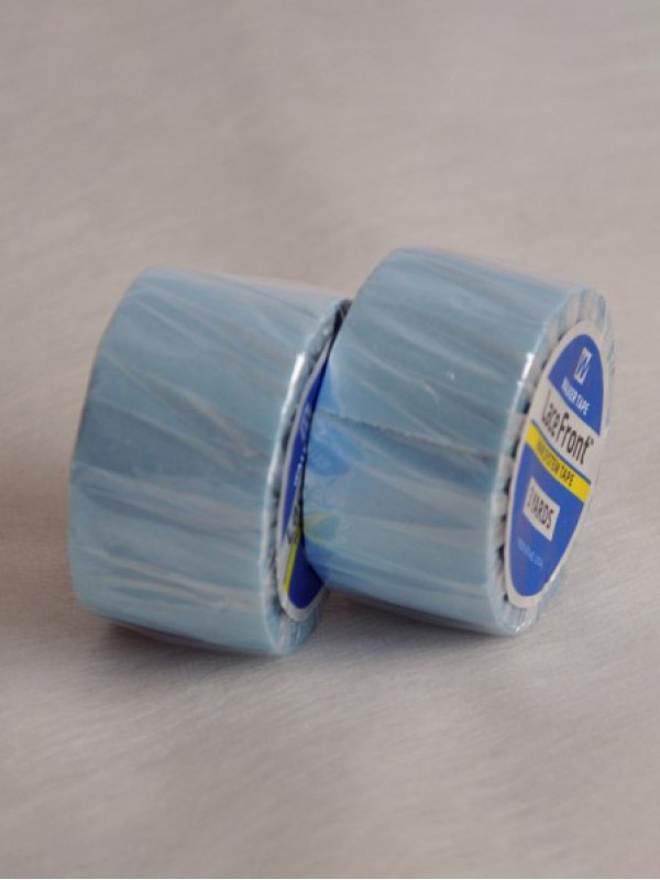 2,54 Cm * 3 Yard Forte Parrucca Blu Supporto Anteriore In Pizzo Nastro Biadesivo