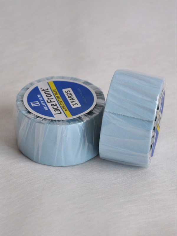 2,54 Cm * 3 Yard Forte Parrucca Blu Supporto Anteriore In Pizzo Nastro Biadesivo