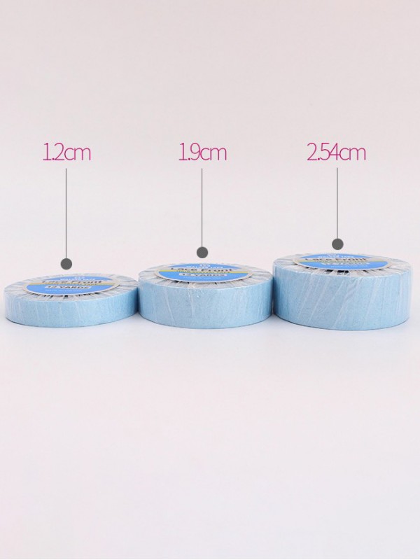 Rotolo Di Fodera Blu Del Nastro Di Supporto Della Parte Anteriore Del Pizzo Di 1,27 Cm * 3 Yard Per La Parrucca Del Pizzo