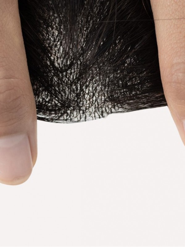 3 "* 3" I Capelli Umani A Base Di Pelle Completa Coprono Le Toppe Per Capelli Nessuna Soluzione Chirurgica Per L'Alopecia Areata