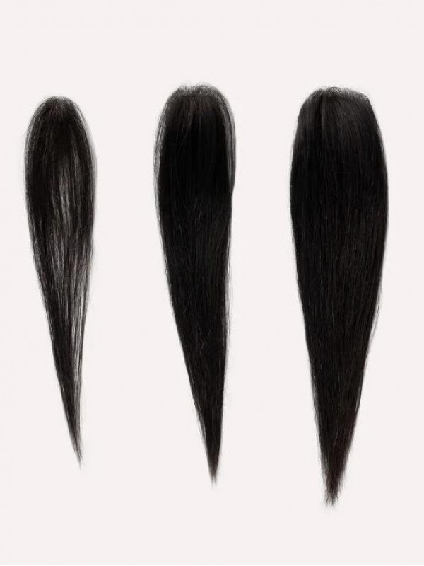 3 "* 3" I Capelli Umani A Base Di Pelle Completa Coprono Le Toppe Per Capelli Nessuna Soluzione Chirurgica Per L'Alopecia Areata