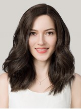 5 "* 6" Topper Per Capelli Umani Mono Remy Legato A Mano Piena 12 "