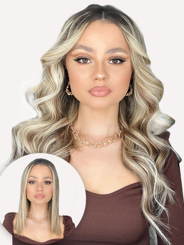 16 "140G 7 Pezzi Clip Classica Nelle Estensioni Dei Capelli Umani Di Remy