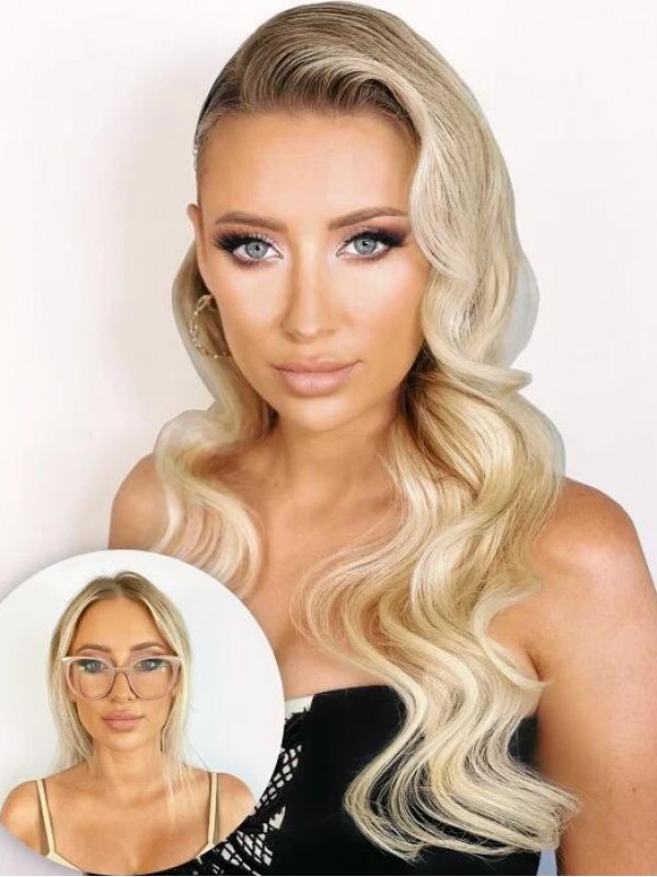 20 "200G 10 Pezzi Clip Classica Nelle Estensioni Dei Capelli Umani Di Remy