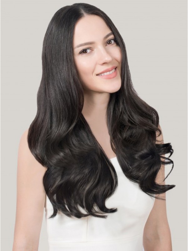 18 "180G 5 Pezzi Clip Invisibile Nelle Estensioni Dei Capelli Umani