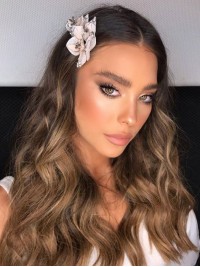 16 "120G 7 Pezzi Clip Invisibile Nelle Estensioni Dei Capelli Umani Di Remy