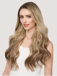 18 "140G 7 Pezzi Clip Invisibile Nelle Estensioni Dei Capelli Umani