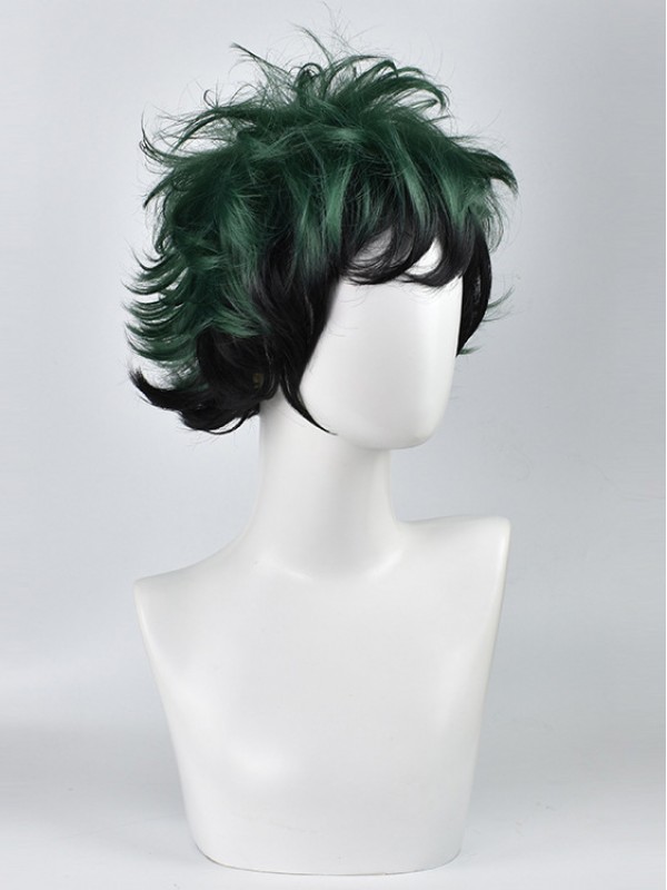 My Hero Academy Little Hero Green Valley Parrucche Sintetiche Senza Cappuccio Bicolore Da 10 Pollici