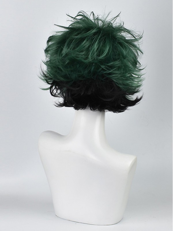 My Hero Academy Little Hero Green Valley Parrucche Sintetiche Senza Cappuccio Bicolore Da 10 Pollici