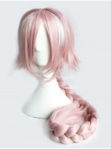 Parrucche Cosplay Senza Cappuccio Sintetiche Lunghe Heather Con Treccia E Frangia 46 Pollici