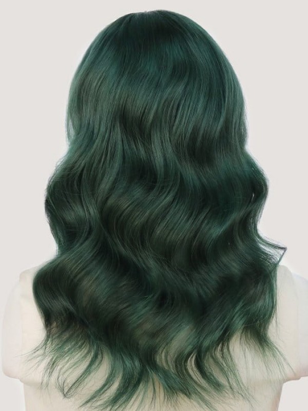 Parrucche Anteriori In Pizzo Con Capelli Umani Remy Verde Scuro