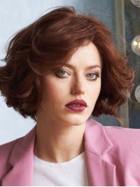 Parrucche Alla Moda Parrucche Ondulate Da 10 Pollici Con Capelli Umani Remy