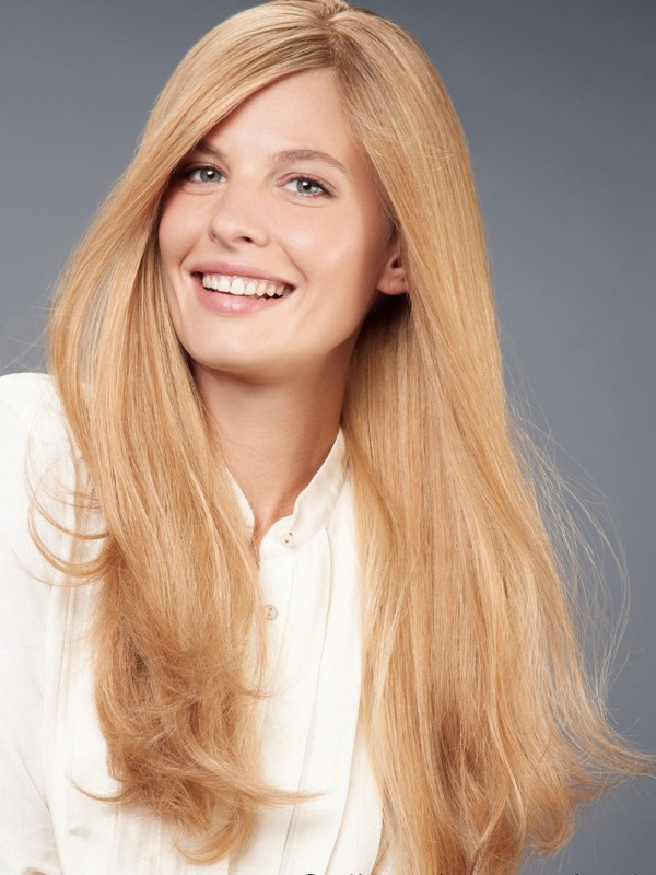 Parrucche Per Signora Senza Frangia Parrucche Lunghe Di Capelli Umani Remy