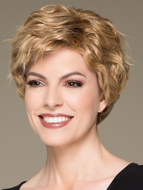 Parrucca Traspirante Parrucche Ondulate Da 8 " Con Capelli Umani