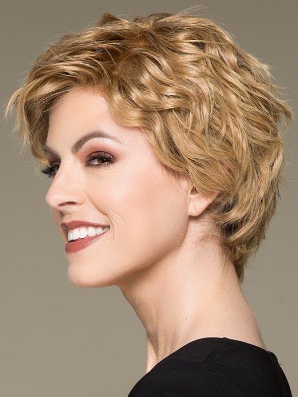 Parrucca Traspirante Parrucche Ondulate Da 8 " Con Capelli Umani