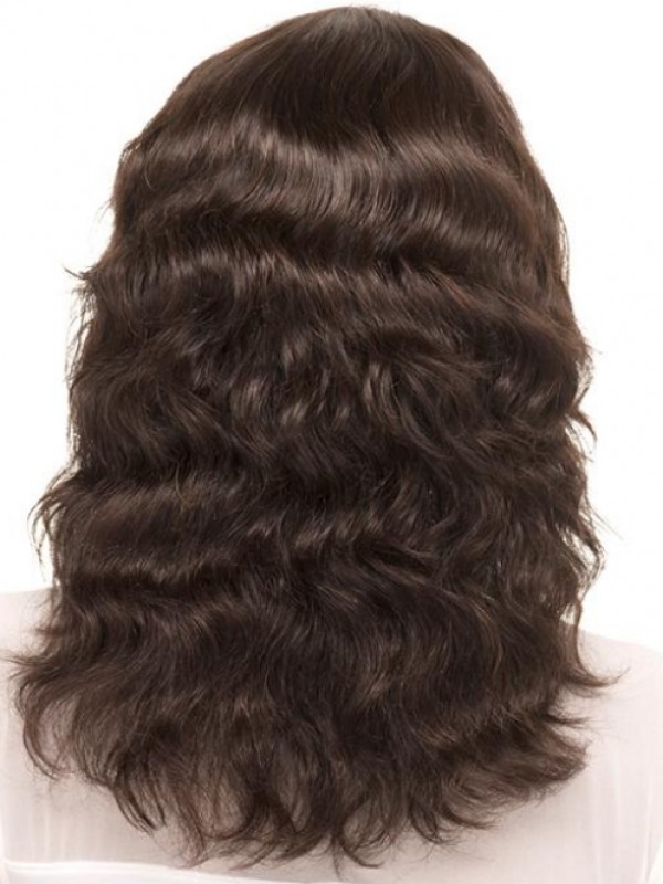 Parrucca Di Capelli Umani Senza Cappuccio Con Onde Del Corpo Eleganti