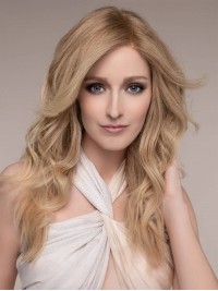 Parrucca Annodata A Mano Con Capelli Umani Remy A Strati Delicatamente Sfumati Da 18"