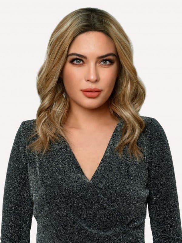 Parrucche Lunghe Ombre Parrucca Anteriore In Pizzo Con Capelli Umani Remy Al 100%