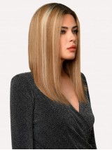 Parrucche Anteriori In Pizzo Dritto Ombre Da 16" Capelli Umani