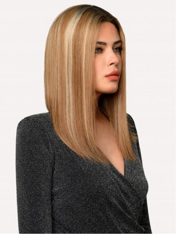 Parrucche Anteriori In Pizzo Dritto Ombre Da 16" Capelli Umani