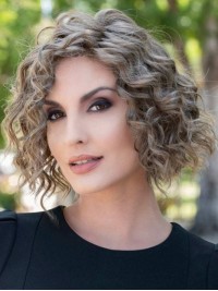 Parrucche Lace Front Bob Testurizzate Alla Lunghezza Del Mento Capelli Umani