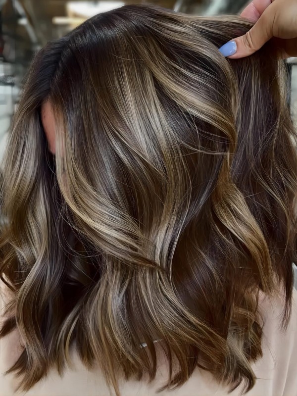 Parrucche Per Capelli Umani Vergini Senza Cappuccio Ombre Da 14"