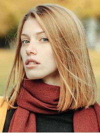 Parrucche Naturali Parrucche Per Capelli Umani Con Parte Lace Front Diritta Alla Spalla