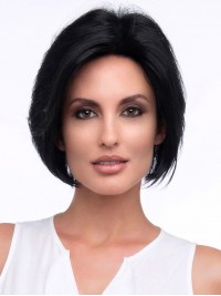 Parrucche Di Capelli Umani Senza Cappuccio Da 8" Corte E Confortevoli