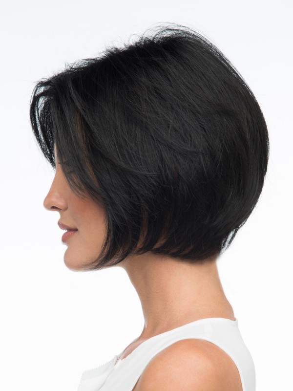 Parrucche Di Capelli Umani Senza Cappuccio Da 8" Corte E Confortevoli