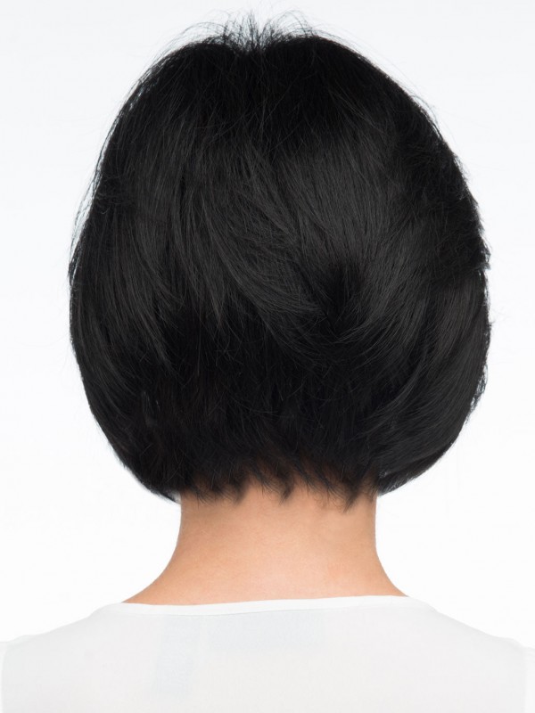 Parrucche Di Capelli Umani Senza Cappuccio Da 8" Corte E Confortevoli