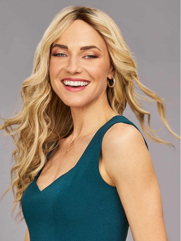 Parrucche Bionde Lunghe Senza Cappuccio 100% Capelli Umani Senza Frangia