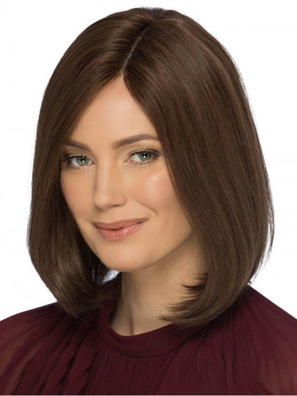 Parrucche Glamour In Monofilamento Di Capelli Umani Bob Da 12"