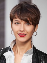 Parrucche Fantastiche Per Capelli Umani Corti Senza Cappuccio