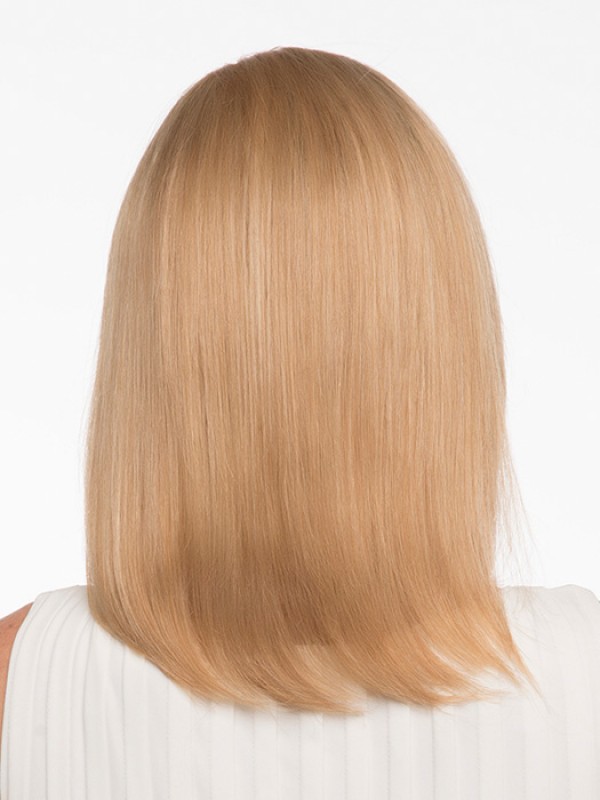 Parrucche Senza Cappuccio Con Capelli Umani Al 100% Biondi E Lisci