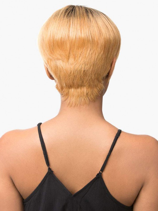 Parrucche Di Capelli Umani Con Taglio Dritto Pixie E Frangia