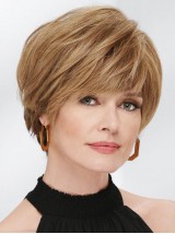 Parrucche Corte A strati 100% Capelli Umani Remy