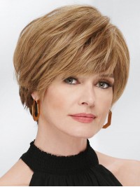 Parrucche Corte A strati 100% Capelli Umani Remy