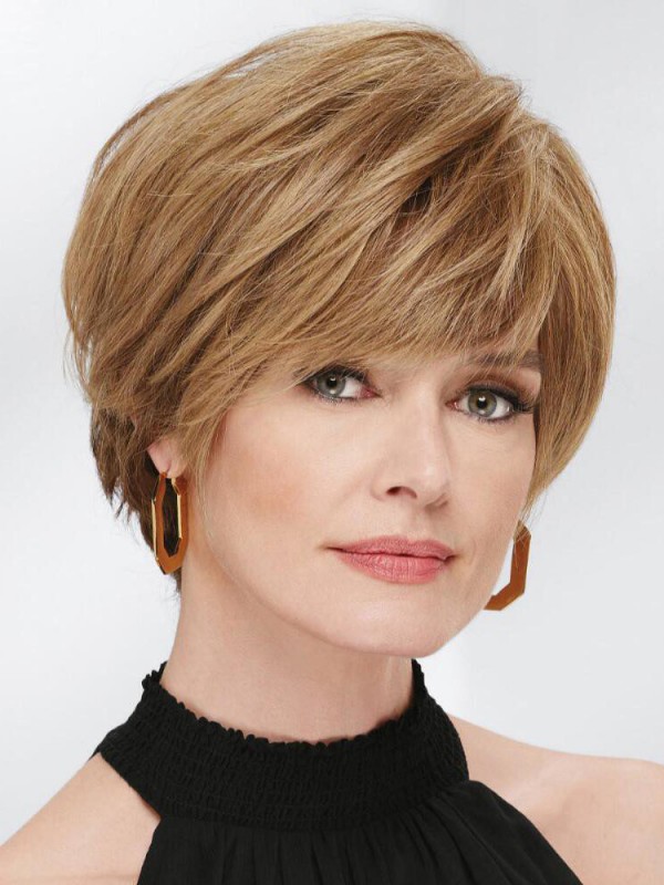 Parrucche Corte A strati 100% Capelli Umani Remy