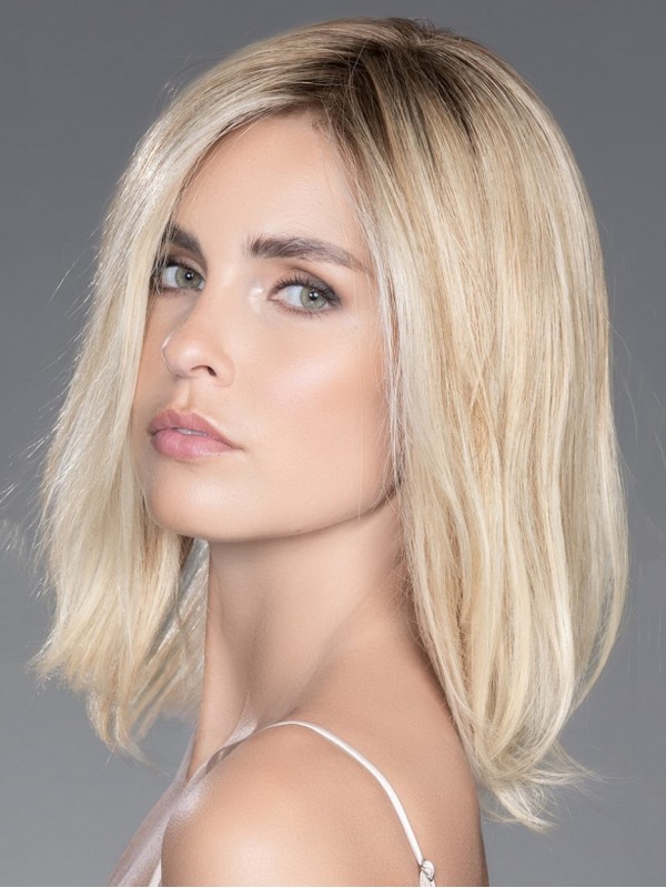 Parrucche Naturali Da 14" Bob 100% Capelli Umani Biondi Annodati A Mano