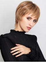 Parrucche Corte Bionde Senza Cappuccio Per Capelli Umani