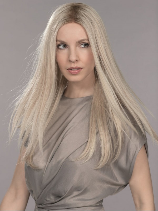 Parrucche Di Capelli Umani Remy Lisci Glamour Da 18"